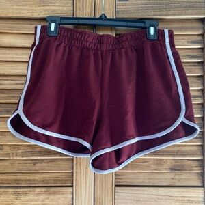 Mossimo Supply Co. Maroon Shorts with White Piping